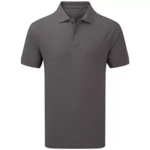 Premier Unisex Adult HeiQ Viroblock Short-Sleeved Polo Shirt (3XL) (Dark Grey) - Dark Grey