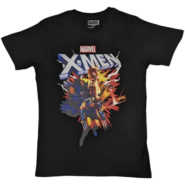 Marvel X-Men Comic T Shirt Black unisex