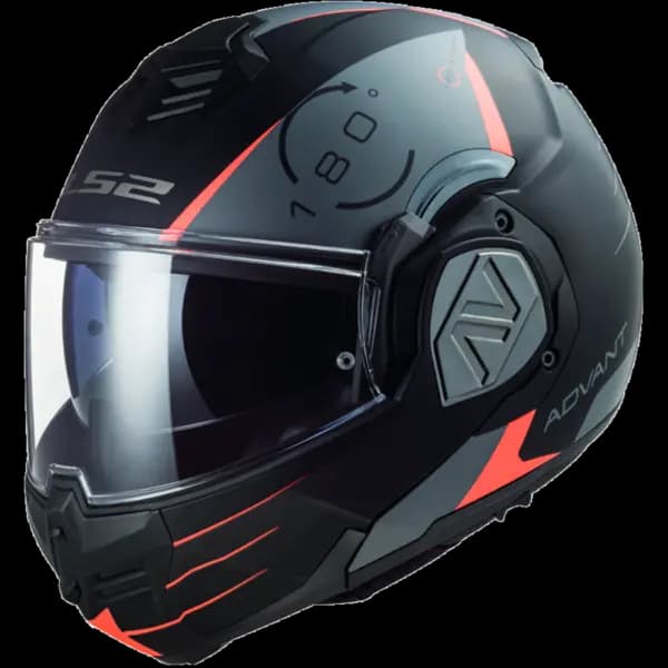 LS2 FF906 Advant Codex Matt Black Titanium Modular Helmet Size XS