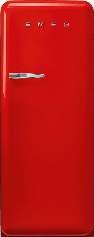 Smeg 50s Style Retro Right Hand Hinge FAB28RRD6UK 153cm Small Fridge with Ice Box - Red - C Rated