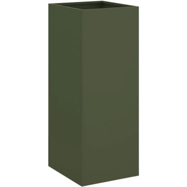 VIDAXL Planter Olive Green 32x29x75cm Steel vidaXL 8721012364325