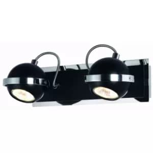 Marc Adjustable Twin Spotlight Black, 2x GU10