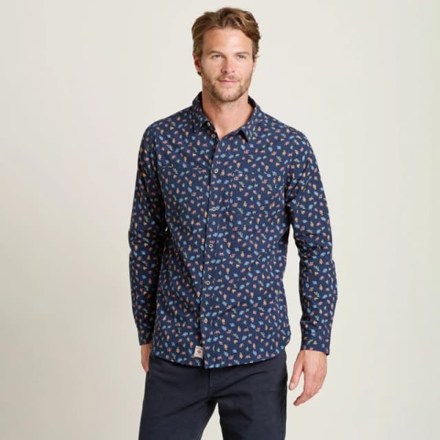 Brakeburn Leaf Shirt Blue