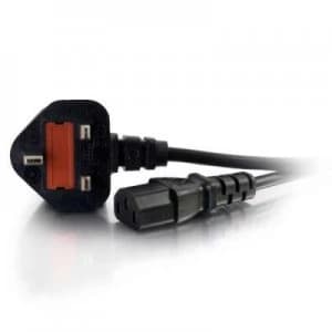 C2G 2m 16 AWG UK Power Cord (IEC320C13 to BS 1363)