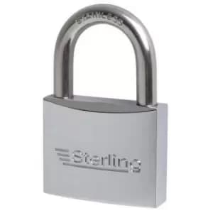 Sterling - Yacht Rustproof Padlock 50mm Stainless Steel Shackle Clam Packed