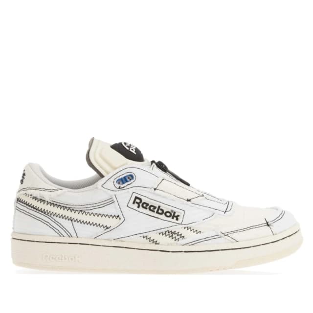 Reebok Club C 85 Pump Shoes White Black male UK 4