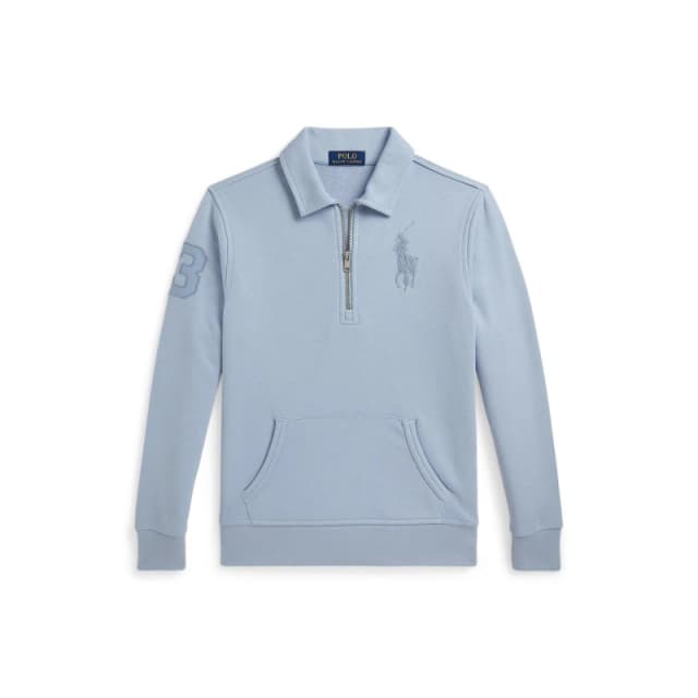 Polo Ralph Lauren Polo 1/4 Zip Flc Jn63 Estate Blue male 7Y/S