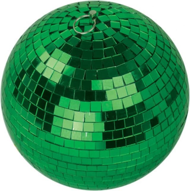 Netagon Fxlab Party Event Festive Christmas Green Mirror Disco Ball 200mm