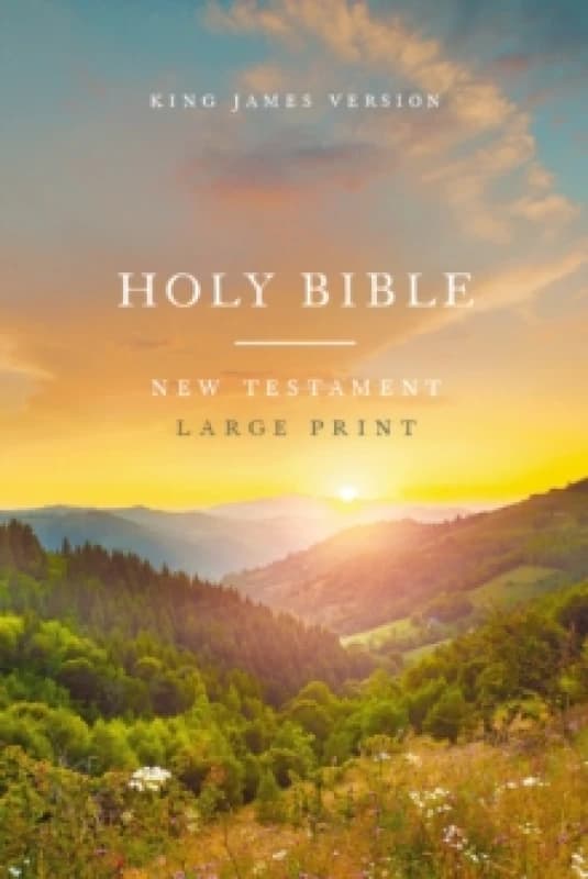 KJV Large Print Outreach New Testament Bible, Scenic Softcover, Comfort Print Paperback / softback