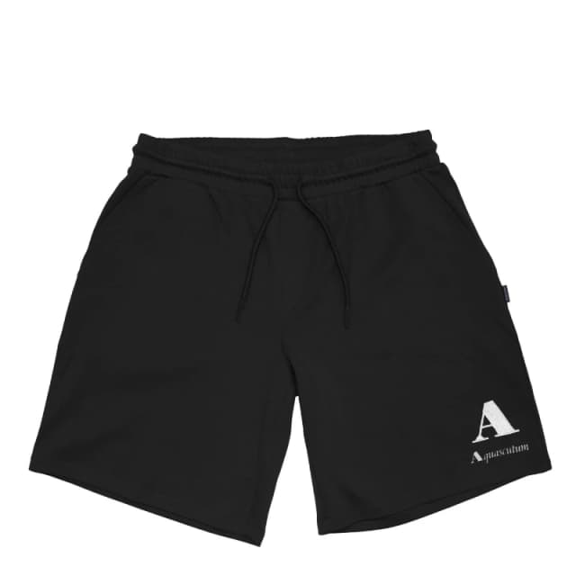 Aquascutum Mens Fleece Jogger Shorts Fleece Shorts Small Black 47115803350