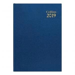Collins 35 A5 2019 Desk Diary Week to View Blue Ref 35 Blue 2019 35