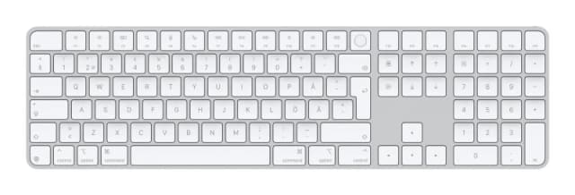 Apple Apple Magic keyboard Universal USB + Bluetooth QWERTY Swedish White MXK73S/A
