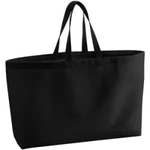 Canvas Oversized Tote Bag (One Size) (Black) - Westford Mill