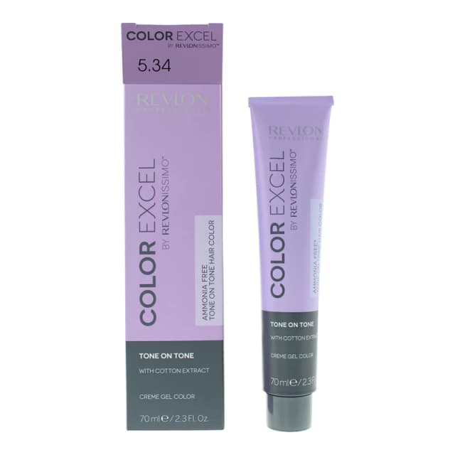 Revlon Revlonissimo Colorsmetique Colour Excel 70ml - 5.34 Light Golden Copper Brown