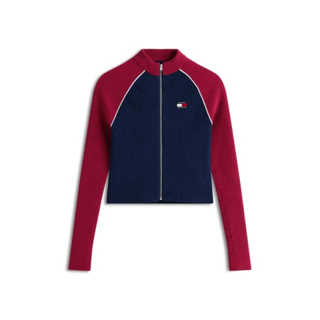 Tommy Jeans TJ Colorblk Cardi Ld62 Dark Night Navy female 8 (XS)