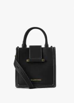 Valentino Bags Womens Frosty Mini Tote Crossbody Bag In Nero