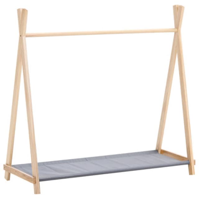 Beliani Kids Coat Stand Cree Light Brown