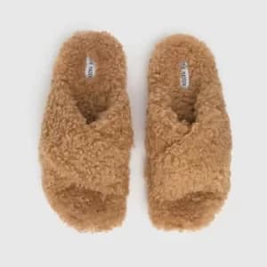 Steve Madden Tan Pillow Slippers
