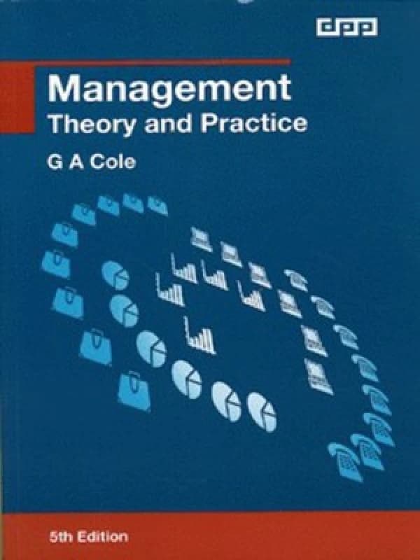 Management by G. a Cole Paperback