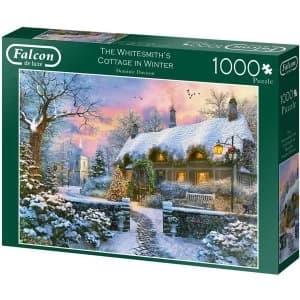 Falcon The Whitesmith’s Cottage in Winter Jigsaw Puzzle - 1000 Pieces