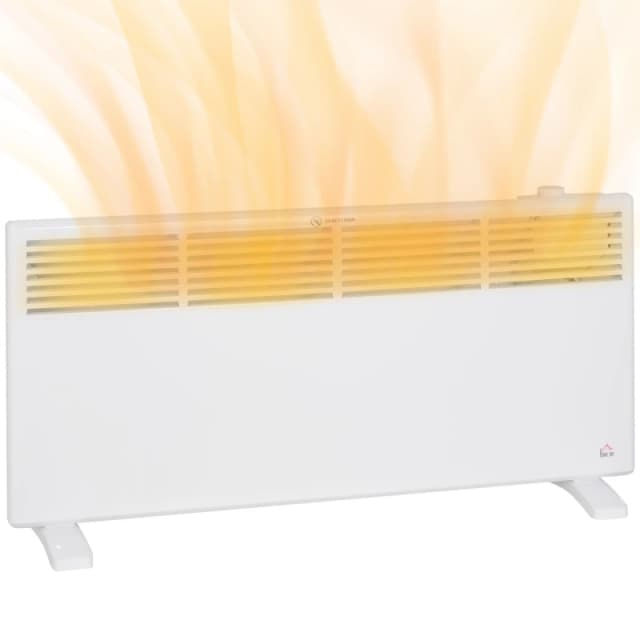 HOMCOM 2000W Panel Heater, Low Energy Electric Heater For Home, White 820-420V71WT