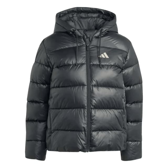 Adidas Womens synthetic hooded puffer jacket adidas Essentials Climawarm Noir Female L