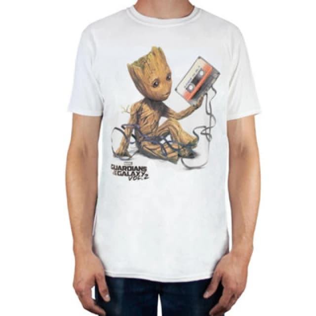 Marvel Marvel Men Short Sleeved T-Shirt in White Size: Small White S Male 5056030898389