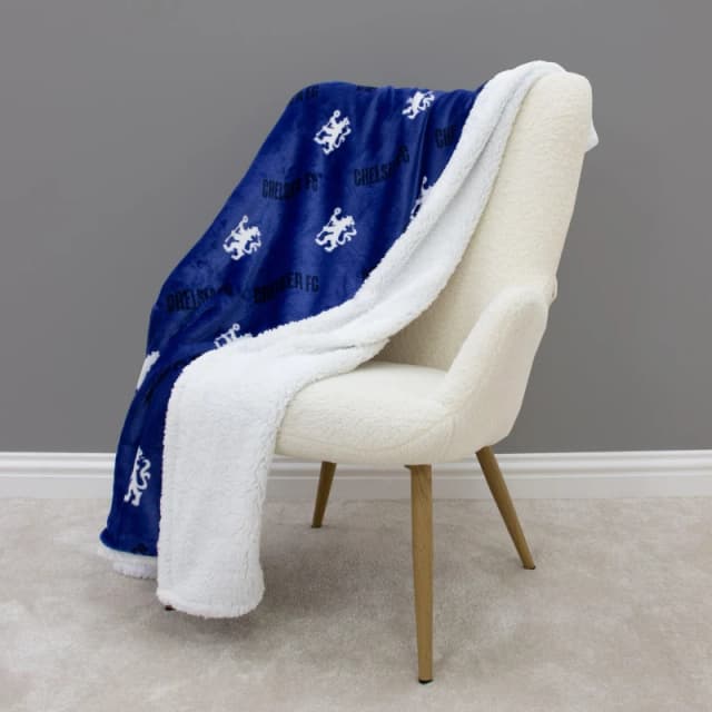 Chelsea FC Chelsea Goal Sherpa Fleece Blanket Blankets One Size Multi 39856899000