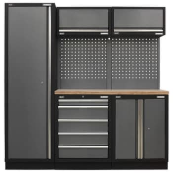 Sealey APMSSTACK02W Modular Storage System Combo - Pressed Wood Wo...