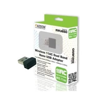 ADDON Wireless AC Dual Band 600Mbps Nano USB Adapter (AWU650)