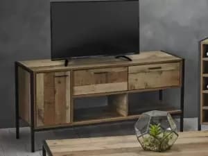 LPD Hoxton Rustic 1 Door 2 Drawer TV Cabinet Flat Packed