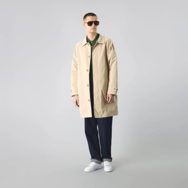 Pretty Green Mens Didsbury Weather-Resistant Mac Sand male Small