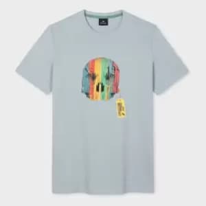 Paul Smith Mens Reg Fit Tshirt Wooden Skull