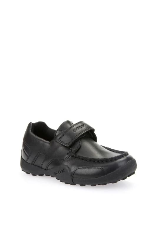 Geox Boy's J W.SNAKE MOC B MOCCASINS in Black Size: Infant 13 Black Male Infant 13