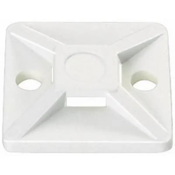 HellermannTyton Cable mount Self-adhesive, Screw fixing 151-28349 4x thread, halogen-free, UV-proof, weather-proof Transparent 100 pc(s)