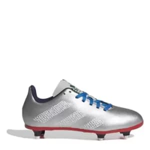 adidas Junior SG Rugby Boots - Silver