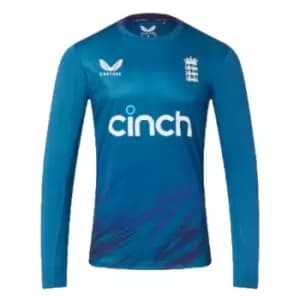 2023 England Cricket Training Long Sleeve Shirt (Deep Dive)