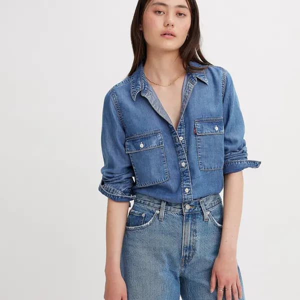 Doreen Utility Denim Shirt