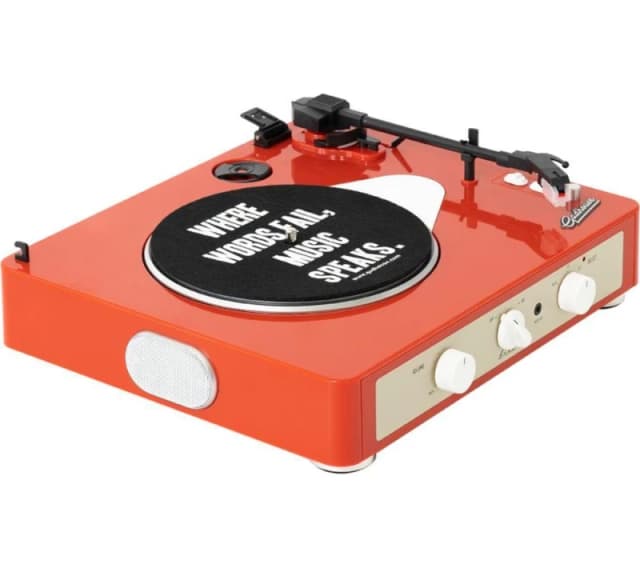 GADHOUSE Brad Retro MKII Belt Drive Bluetooth Turntable - Tangerine, Orange 608011332419
