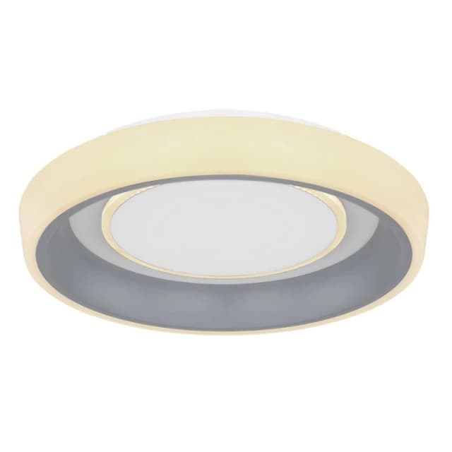 Netlighting Tabano Semi Ceiling Light White LED Dimmable 3000 6000K Remote Control White Unisex
