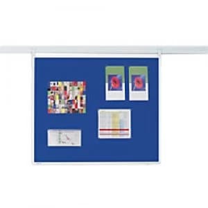 Legamaster Wall Mountable Whiteboard Rail System Legaline 120 x 90cm Blue