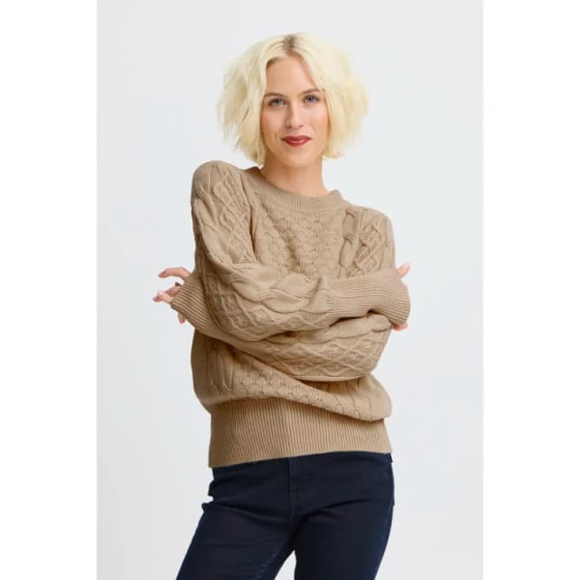 Pulz Jeans Woman sweater Pulz Jeans Tanja Beige Female L