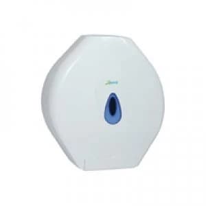 2Work Standard White Jumbo Toilet Roll Dispenser DS925E