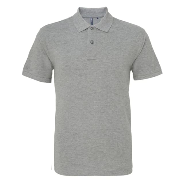 Asquith & Fox Mens Plain Short Sleeve Polo Shirt in Grey Size: Small Grey Male S