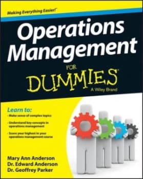 Operations Management for Dummies by Mary Ann Anderson Book