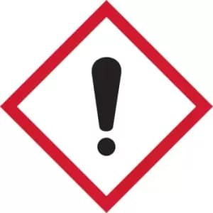 GHS Irritant Symbol Label - SAV (100 x 100mm)