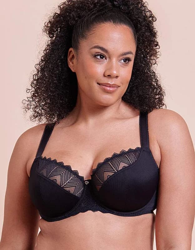 Curvy Kate Curvy Kate Wild One Balcony Bra Black - Curvy Kate - Size: 34DD Black Female 34DD MO52712