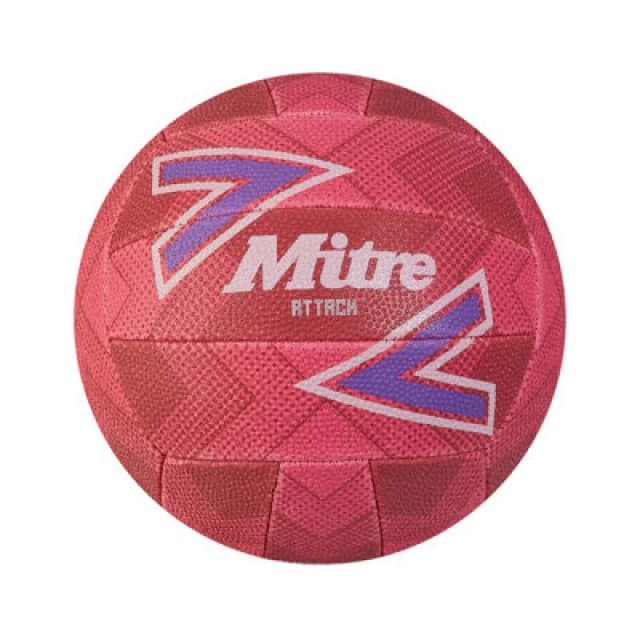 Mitre Attack F18P Netball White/purple/pink (5)
