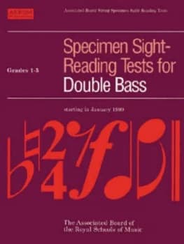 Specimen Sight-Reading Tests for Double Bass Paperback