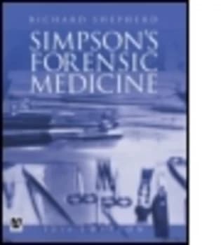 Simpsons Forensic Medicine by Richard Jones Paperback